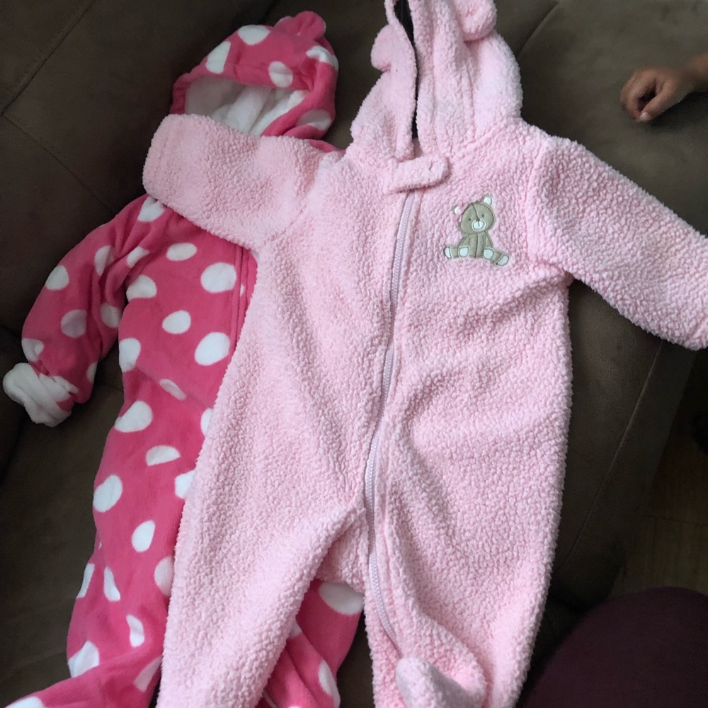 Two snow suits